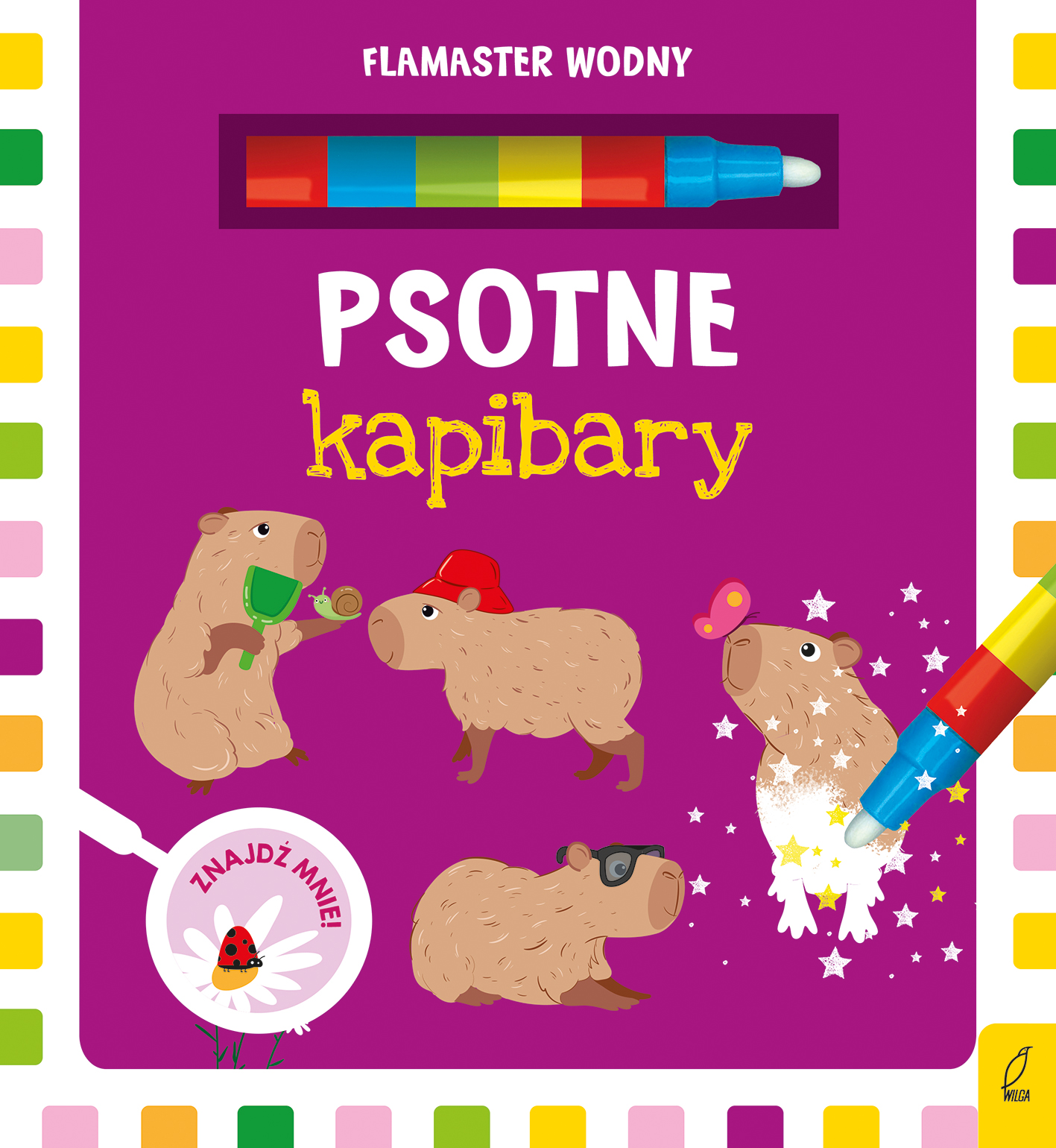 Image of Psotne kapibary. Flamaster wodny