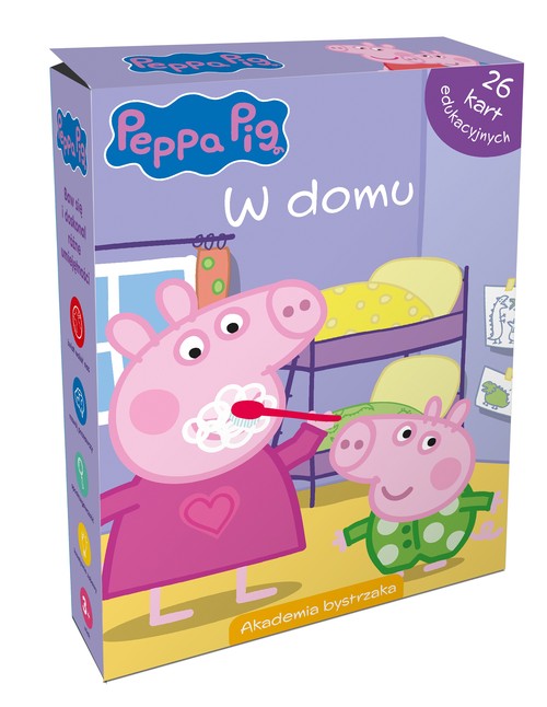 Image of Świnka Peppa. W domu. Karty edukacyjne w pudełku