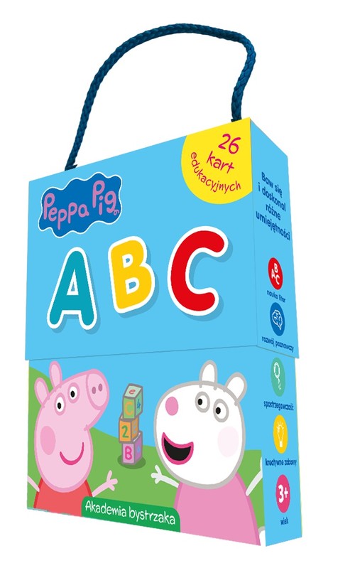 Image of Świnka Peppa ABC Karty edukacyjne w pudełku z rączką