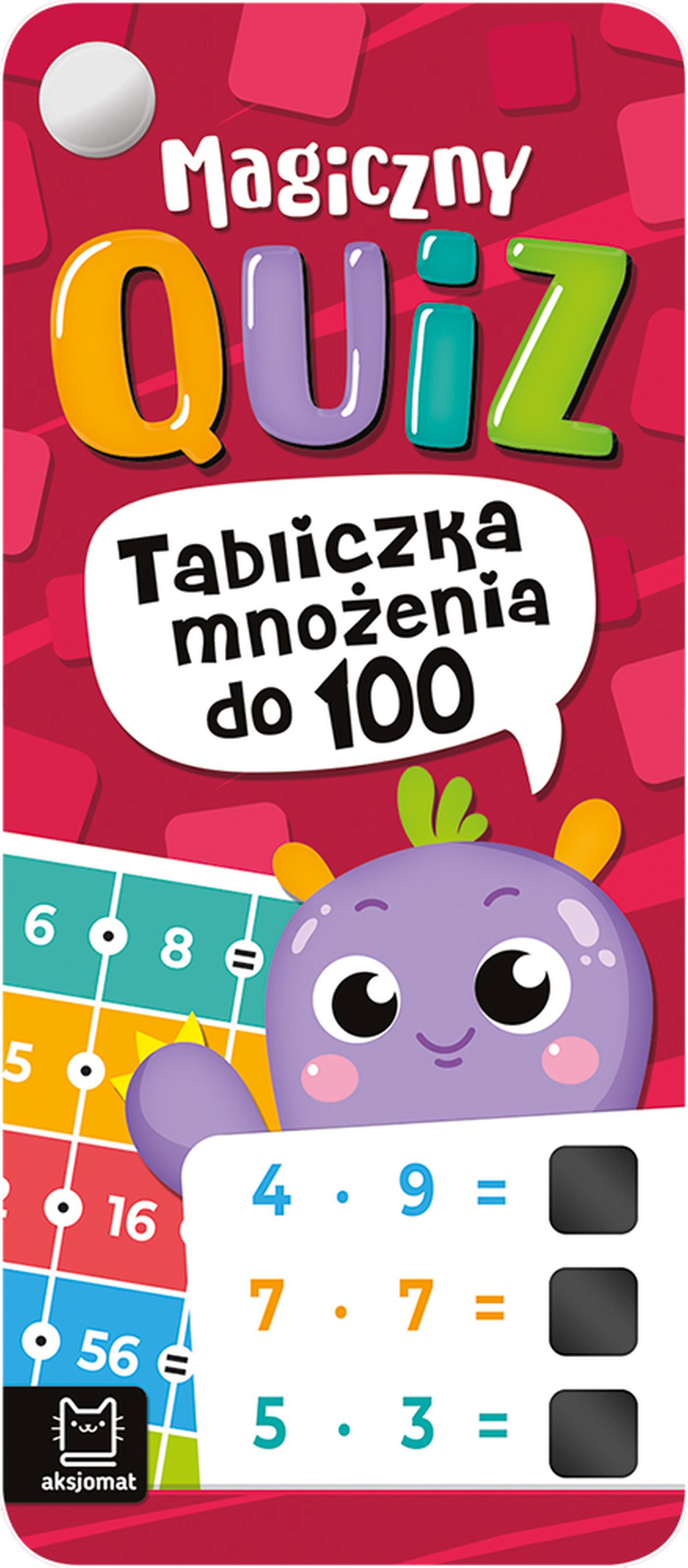 Image of Magiczny quiz. Tabliczka mnożenia do 100. Z nitem