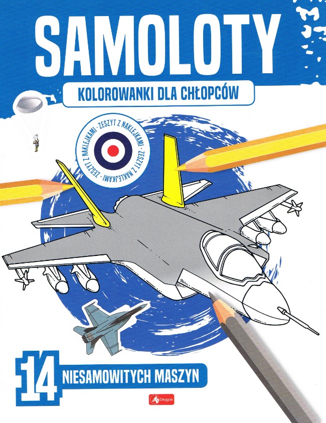 Image of Samoloty. Kolorowanki dla chłopców