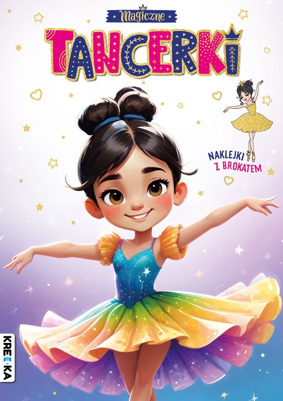 Image of Magiczne tancerki. Kolorowanka z brokatem