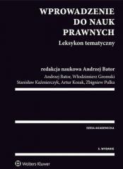 Image of Wprowadzenie do nauk prawnych. Leksykon tematyczny