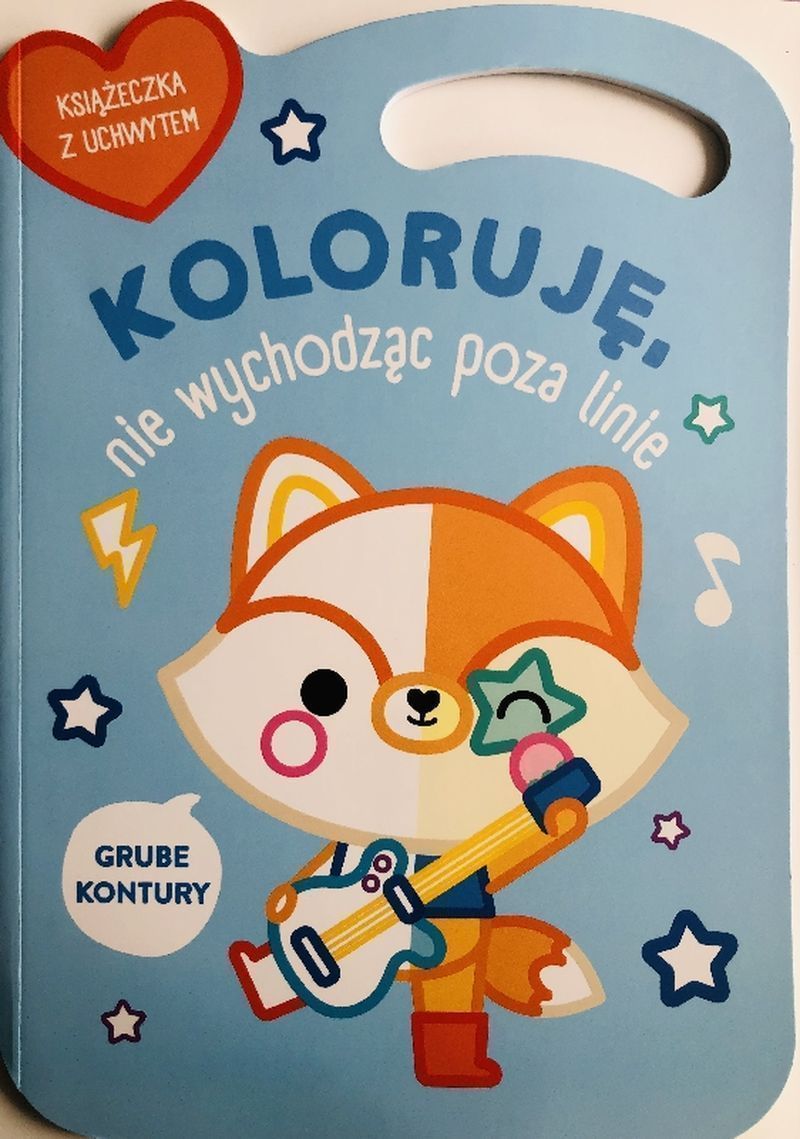 Image of Lisek. Koloruję bez wychodzenia poza linie wer. niebieska