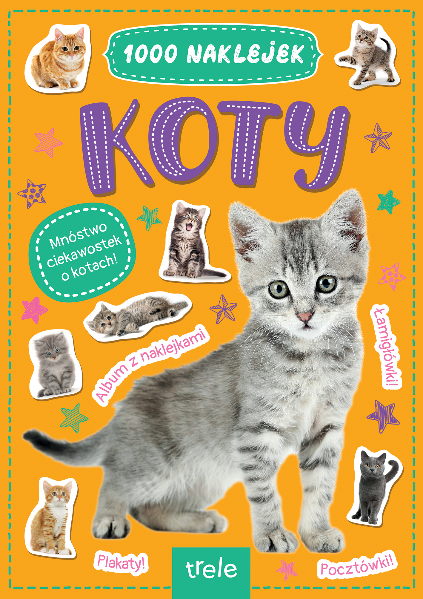 Image of Koty. 1000 naklejek
