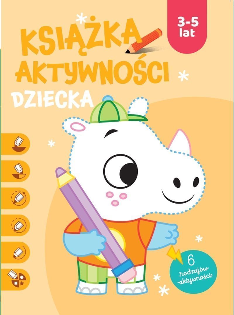 Image of Książka aktywności dziecka 3-5 lat. Pomarańczowa