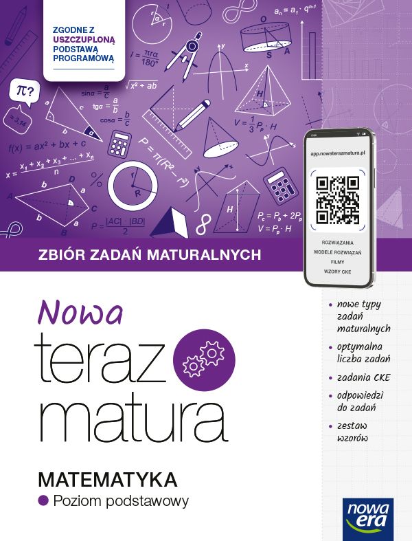 Image of Teraz matura 2024/2025 Matematyka zbiór zadań maturalnych poziom podstawowy