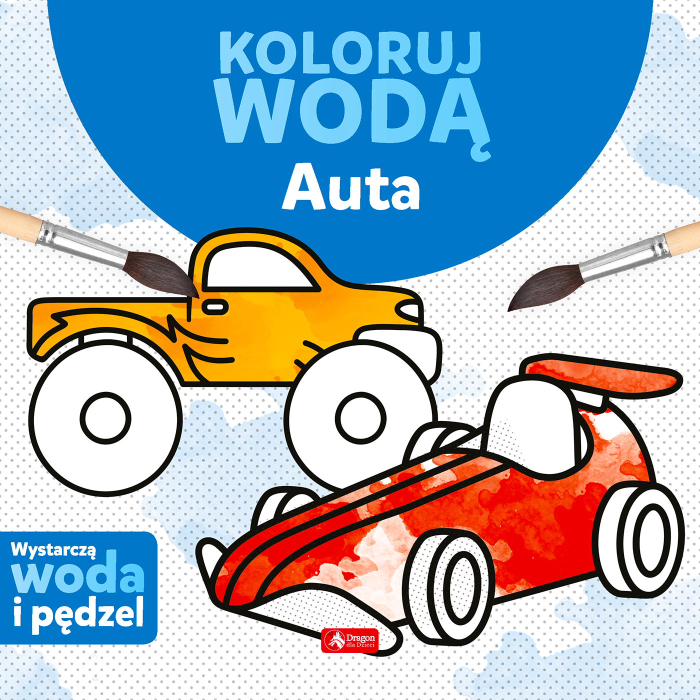 Image of Auta. Koloruj wodą