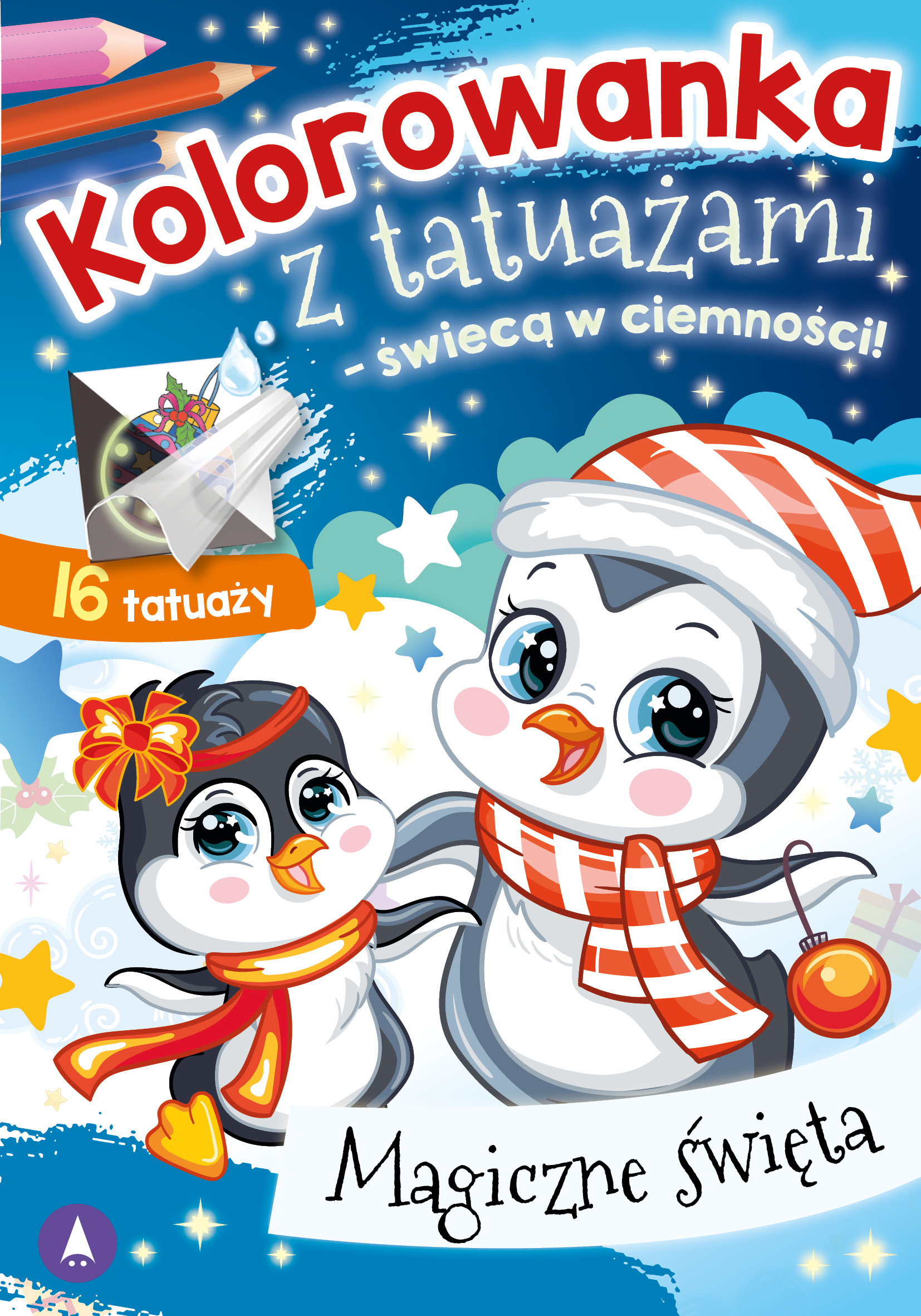 Image of Magiczne święta. Kolorowanka z tatuażami - świecą w ciemności!