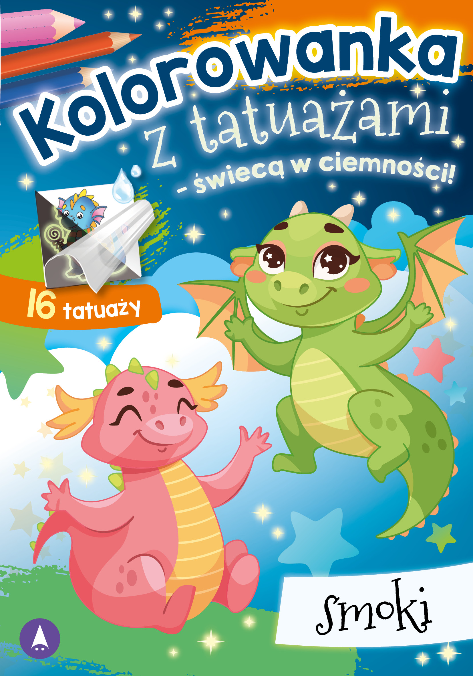 Image of Smoki. Kolorowanka z tatuażami – świecą w ciemności!