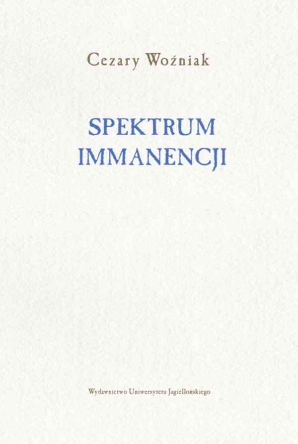 Image of Spektrum immanencji