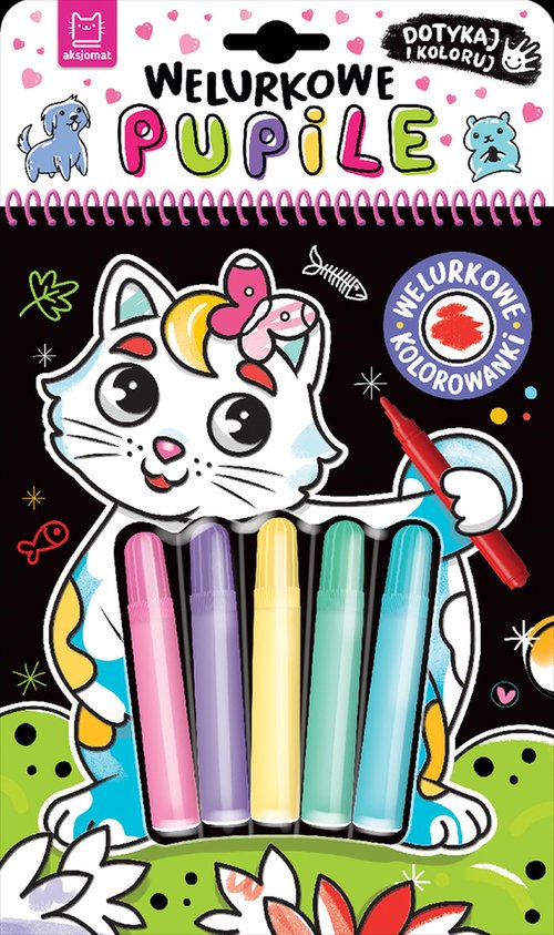 Image of Welurkowe pupile. Dotykaj i koloruj