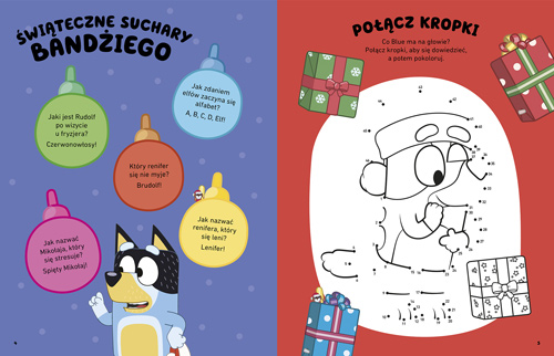 Image of Hura, idą święta! Bluey. Zabawy i zadania z naklejkami