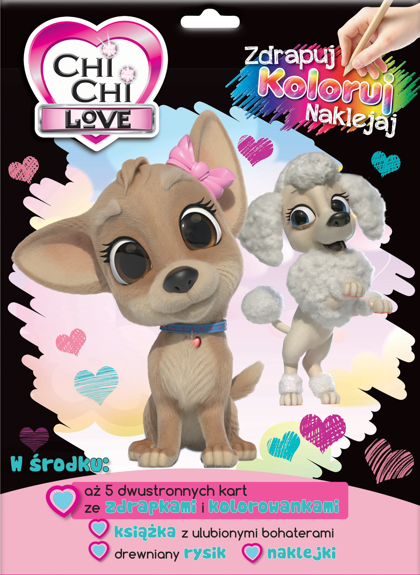 Image of Chi Chi Love. Zdrapuj, koloruj, naklejaj