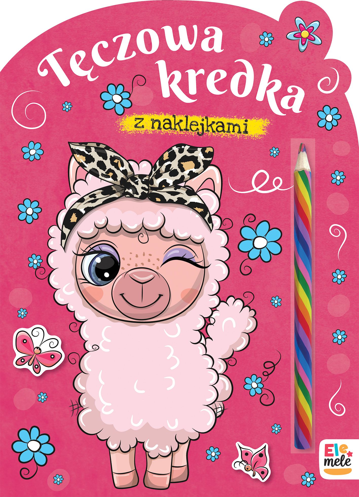 Image of Lama. Tęczowa kredka