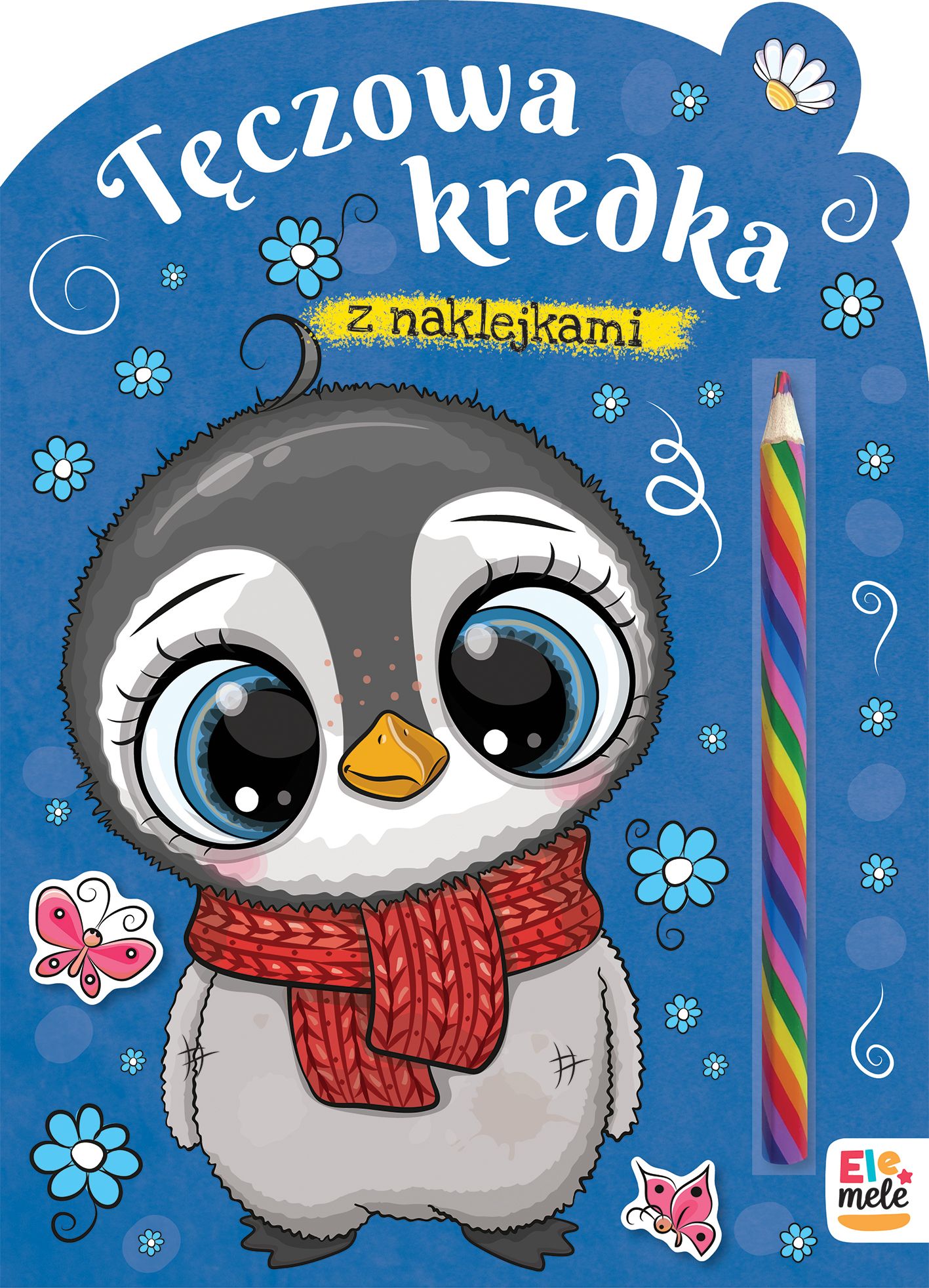 Image of Pingwin. Tęczowa kredka