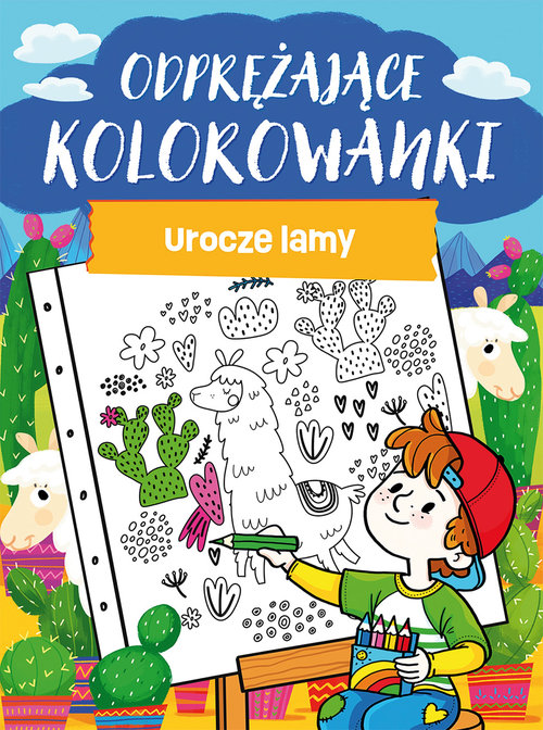 Image of Odprężające kolorowanki. Urocze lamy