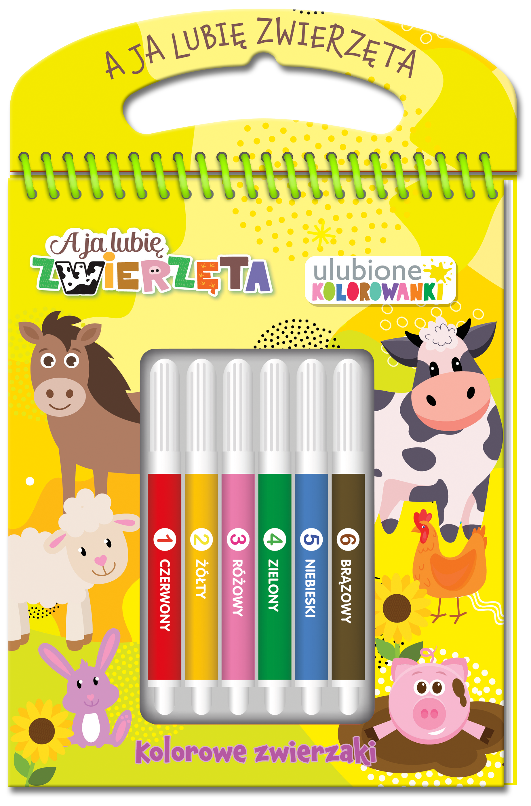 Image of Kolorowe zwierzaki. A ja lubię zwierzęta. Ulubione kolorowanki