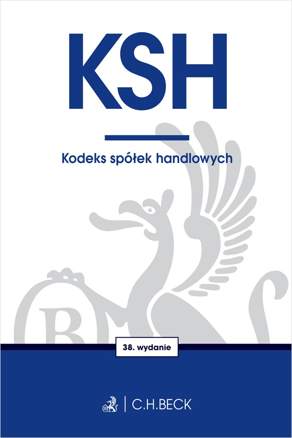 Image of KSH. Kodeks spółek handlowych wyd. 38