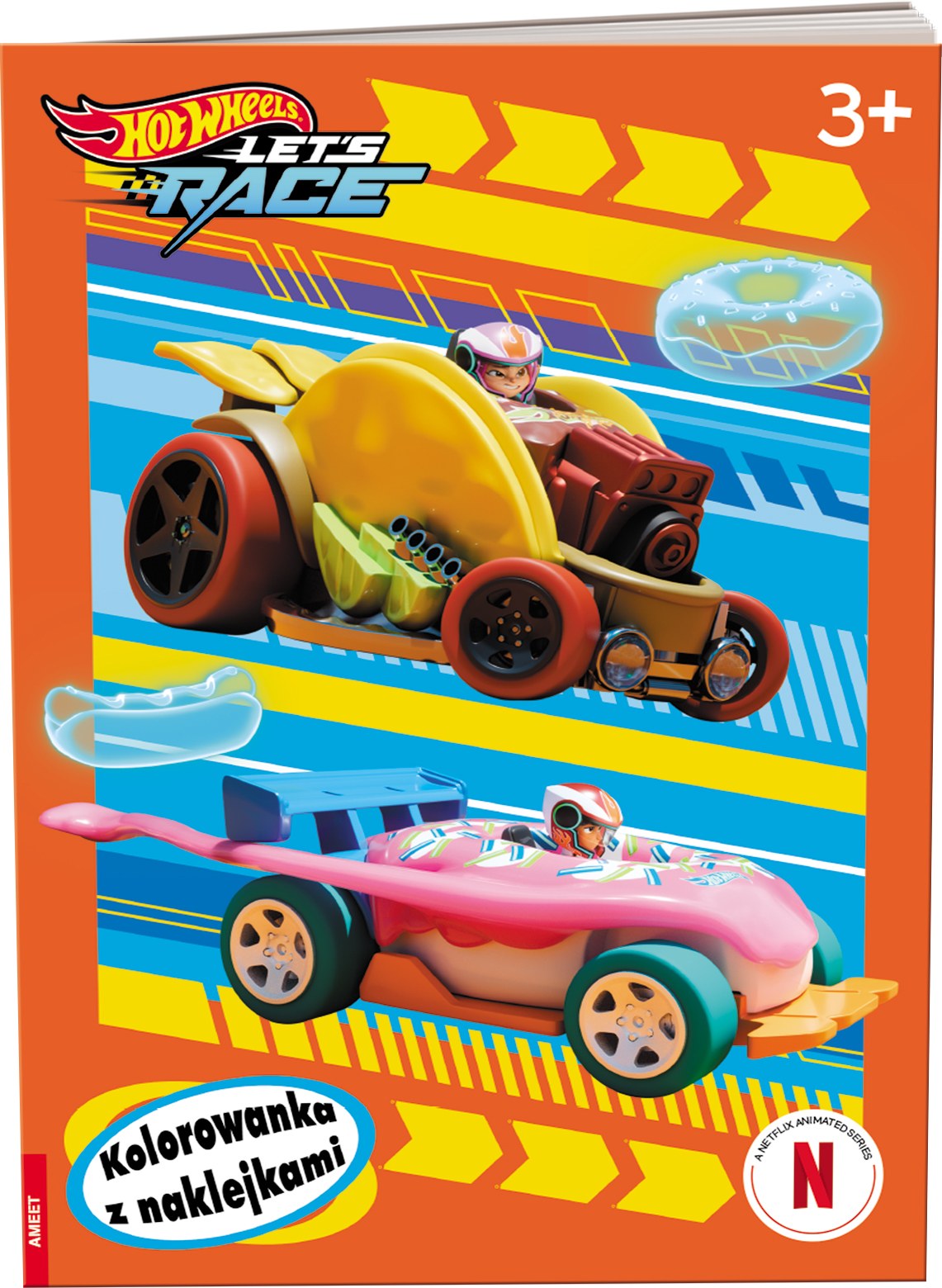 Image of Hot Wheels Let's Race kolorowanka z naklejkami NA-1601