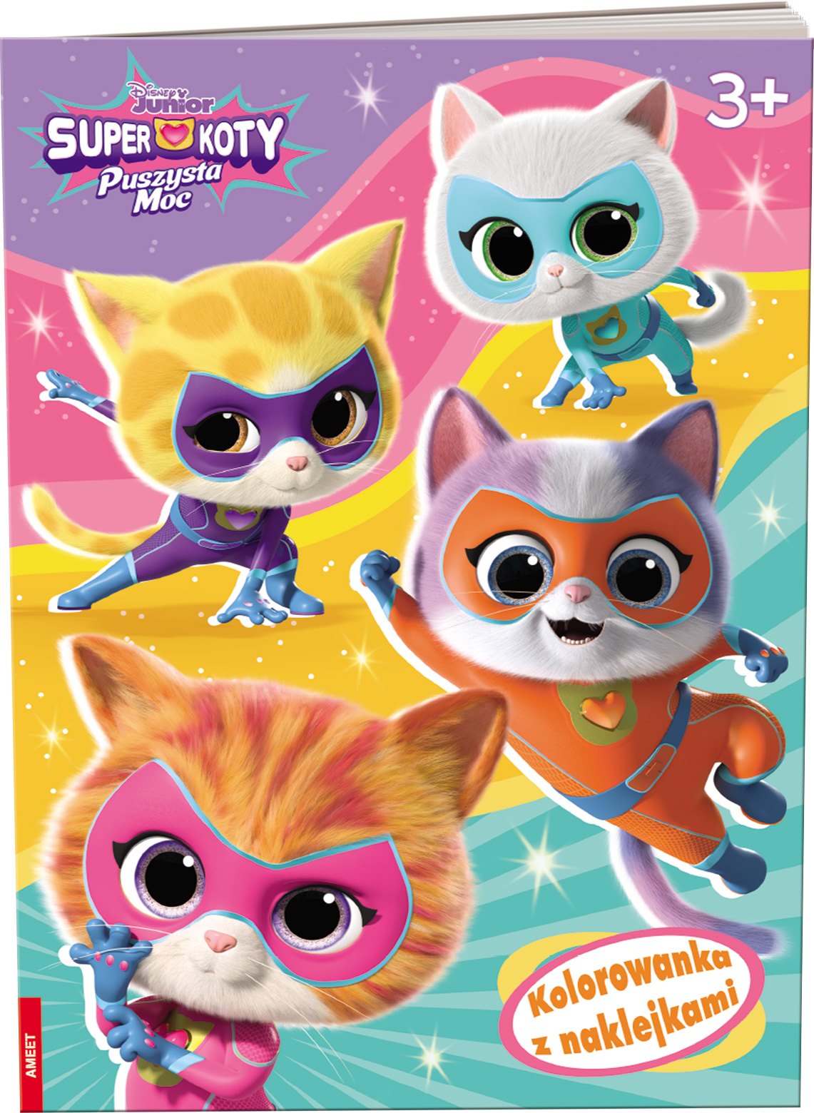 Image of Disney Superkoty kolorowanka z naklejkami NA-9136