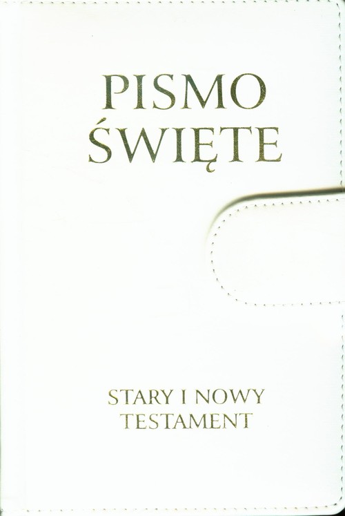 Image of Pismo Święte Stary i Nowy Testament biała skóra