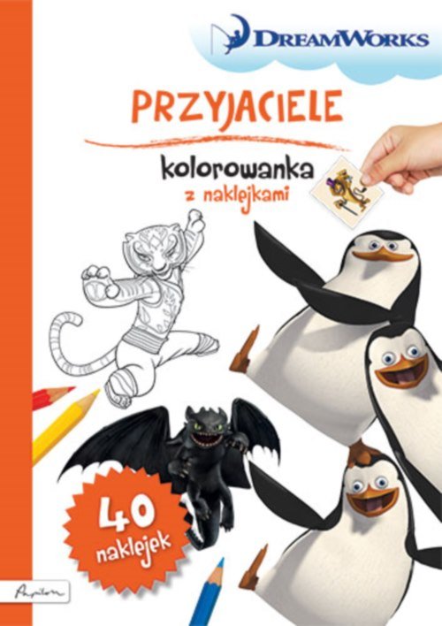 Image of Dream Works Przyjaciele Kolorowanka z naklejkami