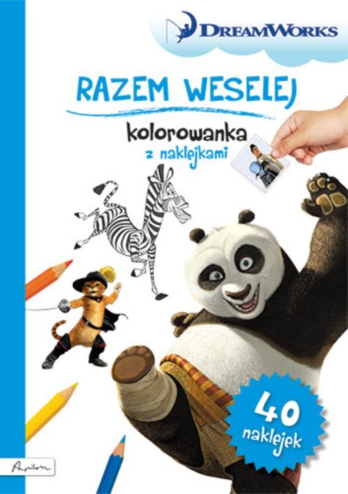 Image of Dream Works Razem weselej Kolorowanka z naklejkami