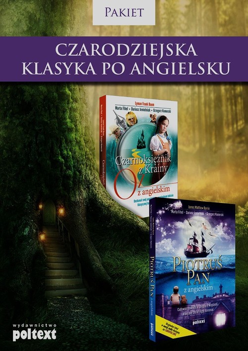 Image of Czarodziejska klasyka po angielsku Czarnoksiężnik z Krainy Oz z angielskim / Piotruś Pan z angielskim Pakiet