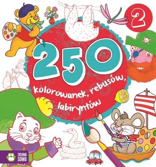 Image of 250 kolorowanek łamigłowek rebusów Część 2