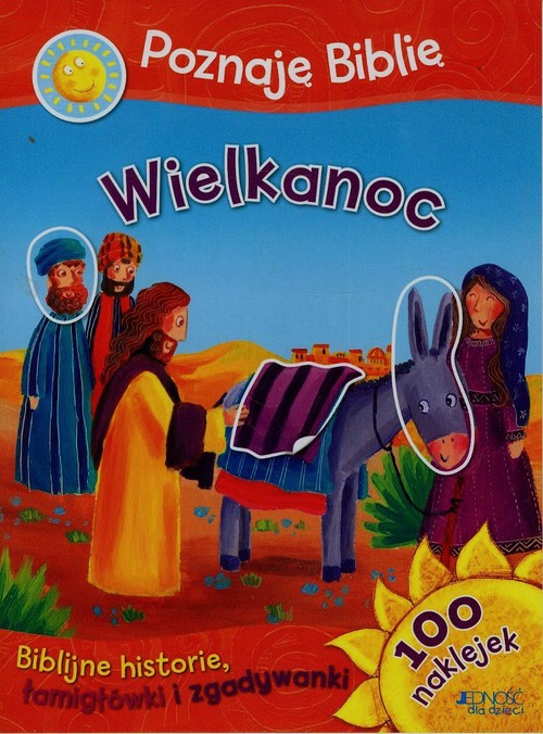 Image of Poznaję Biblię Wielkanoc Biblijne historie 100 naklejek Biblijne historie, łamigłowki i zgadywanki