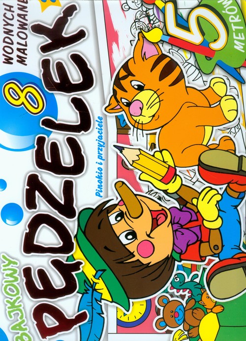 Image of Bajkowy pędzelek 2 Pinokio i przyjaciele 8 wodnych malowanek