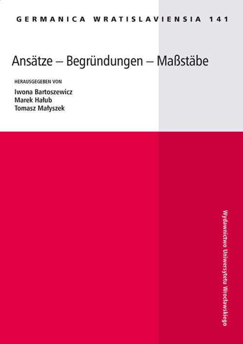 Image of Ansatze - Begrundungen - Maßstäbe