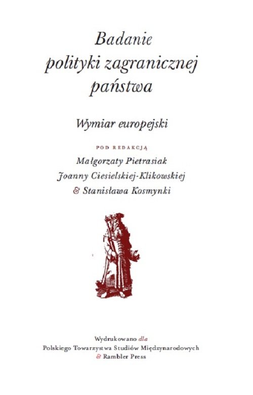 Image of Badanie polityki zagranicznej państwa Wymiar europejski