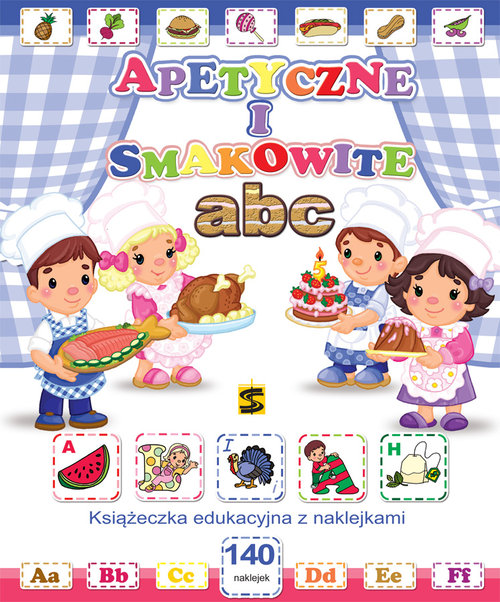 Image of Apetyczne i smakowite ABC Książeczka edukacyjna z naklejkami