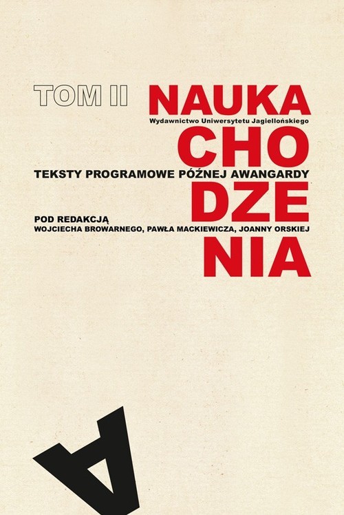 Image of Nauka chodzenia Tom 2. Teksty programowe późnej awangardy