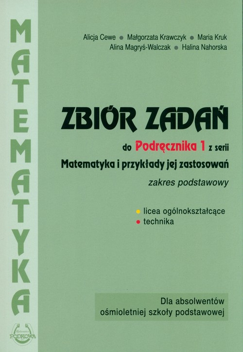 Image of Matematyka Zbiór zadań 1 Zakres podstawowy i rozszerzony Szkoła ponadpodstawowa. Liceum i technikum