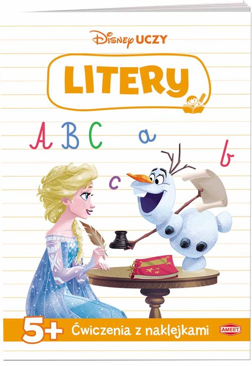 Image of Disney Uczy Kraina Lodu ćwiczenia z naklejkami Litery
