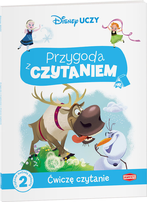 Image of Disney uczy Kraina Lodu Przygoda z czytaniem Ćwiczę czytanie Poziom 2 Czytanie metodą globalną