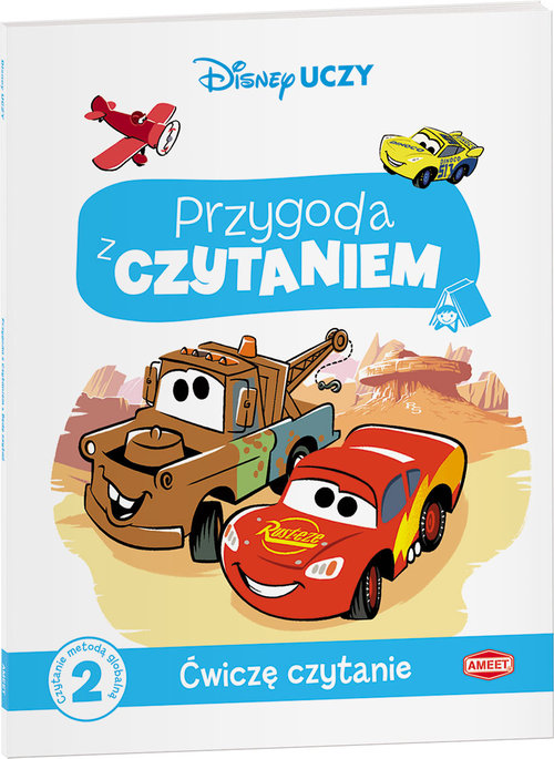 Image of Disney uczy Auta Przygoda z czytaniem Ćwiczę czytanie Poziom 2 Czytanie metodą globalną