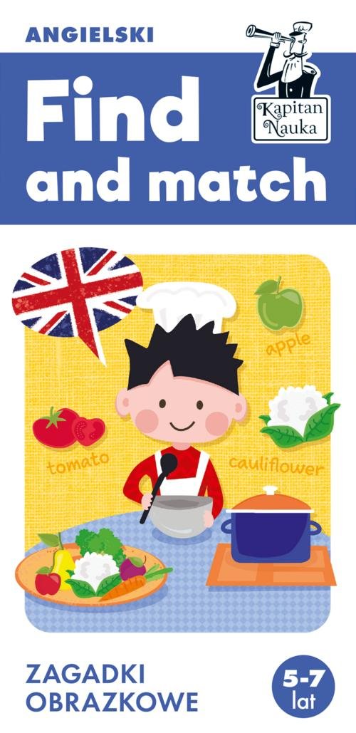Image of Kapitan Nauka Find and match Angielski Zagadki obrazkowe 5-7 lat