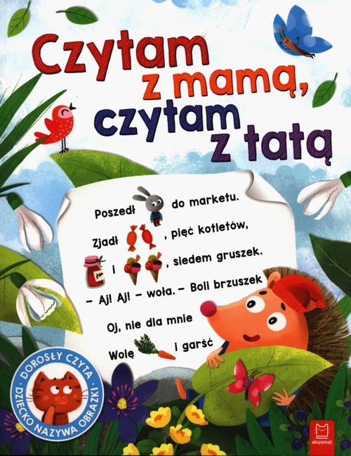 Image of Czytam z mamą czytam z tatą Dorosły czyta dziecko nazywa obrazki