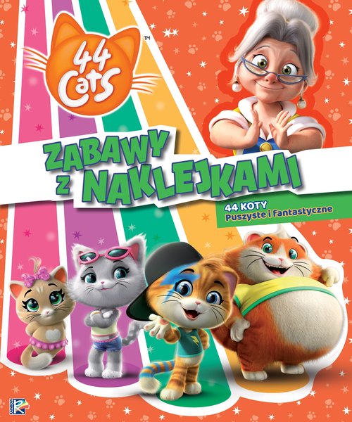 Image of 44 cats Zabawy z naklejkami 44 koty Puszyste i fantastyczne