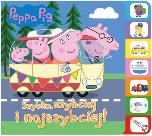Image of Peppa Pig Książka z registrami Szybko, szybciej, najszybciej!