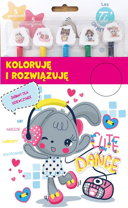 Image of Koloruję i rozwiązuję Zabawy dla dziewczynek