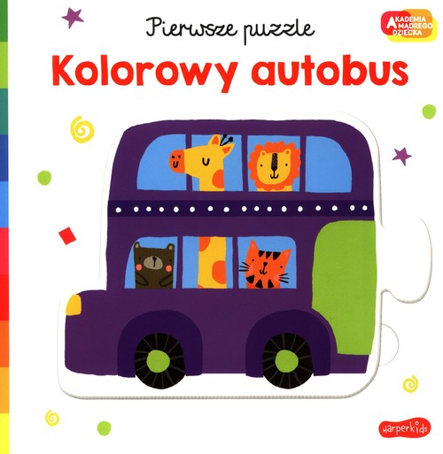 Image of Pierwsze puzzle Kolorowy autobus