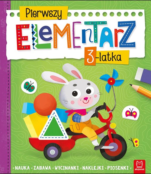Image of Pierwszy elementarz 3-latka Nauka zabawa wycinanki naklejki piosenki