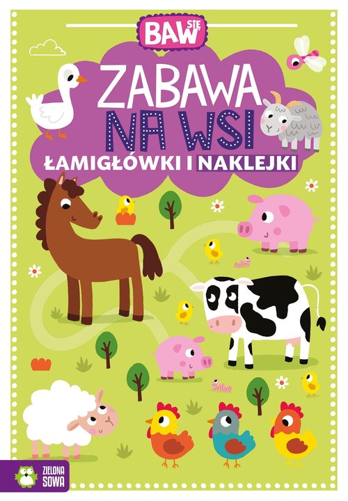 Image of Baw się Zabawa na wsi Łamigłówki i naklejki