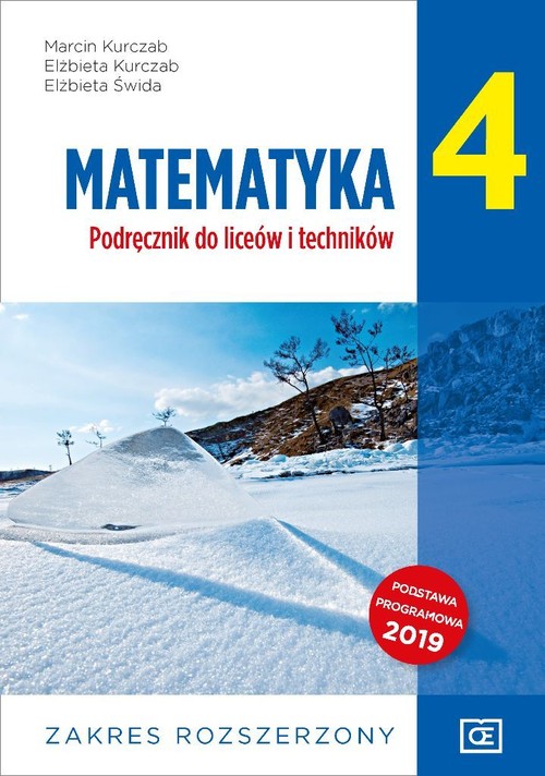 Image of Matematyka 4 Podręcznik Zakres rozszerzony Liceum Technikum