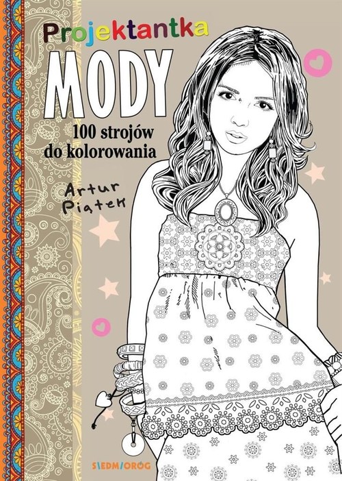Image of Projektantka mody 100 strojów do kolorowania